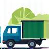 Icon depicting eco-friendly moving with sustainable practices.