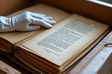 Sensitive legal documents and sentimental family photo albums in protective boxes, representing estate management.
